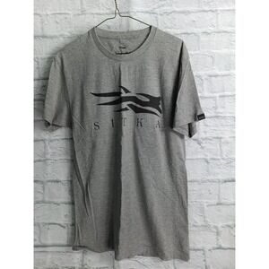 Sitka Gear Mens Medium Heather Grey Logo Graphic Pima Cotton Blend T-Shirt
